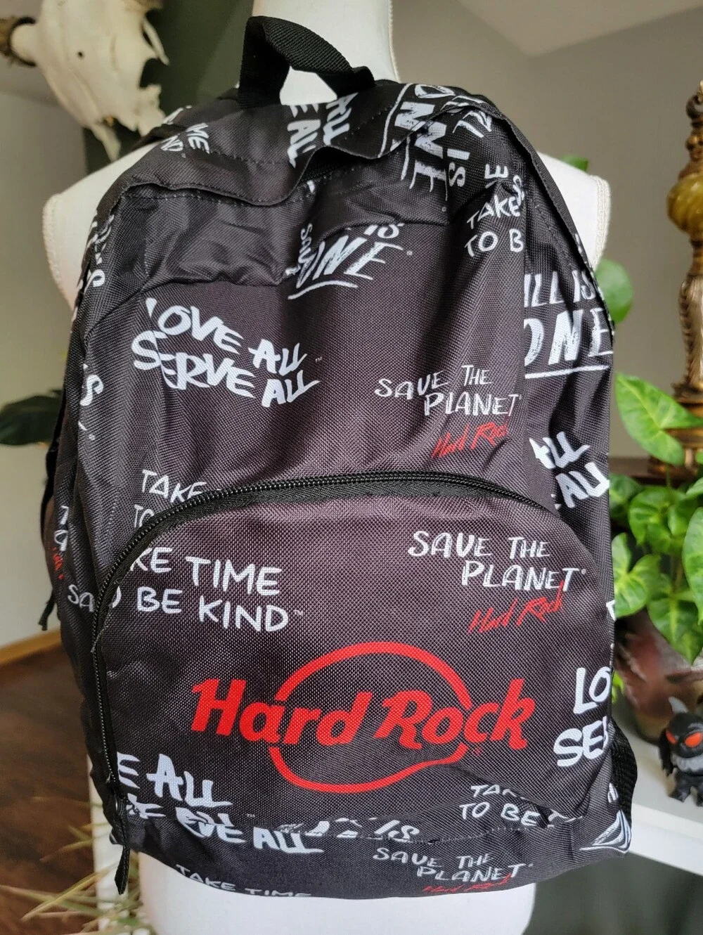 Hard Rock Cafe Love All Serve All Graffiti Packable Backpack